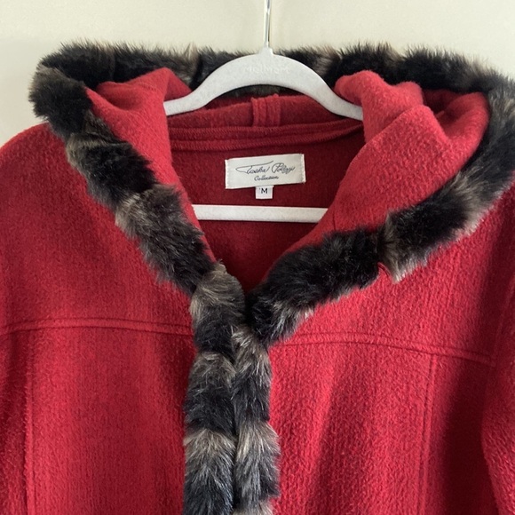 Vintage Tasha Polizzi Faux Fur Trimmed Hooded Jacket - Picture 7 of 16